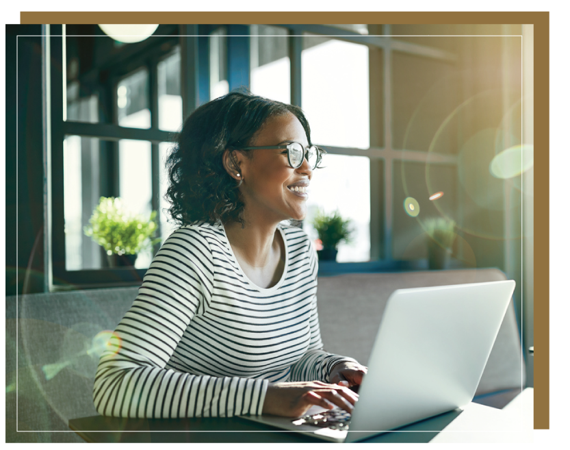 Lady at laptop