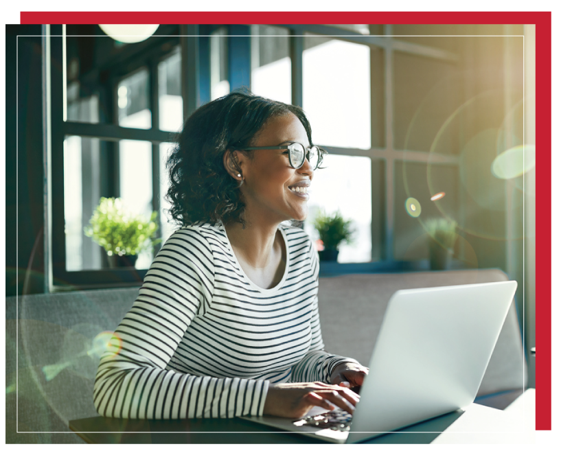 Lady at Laptop